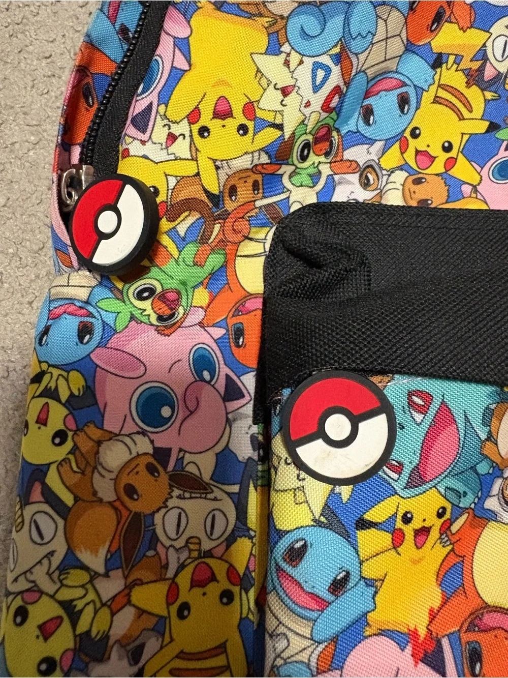 Pokémon Character Print Backpack - Multicolor